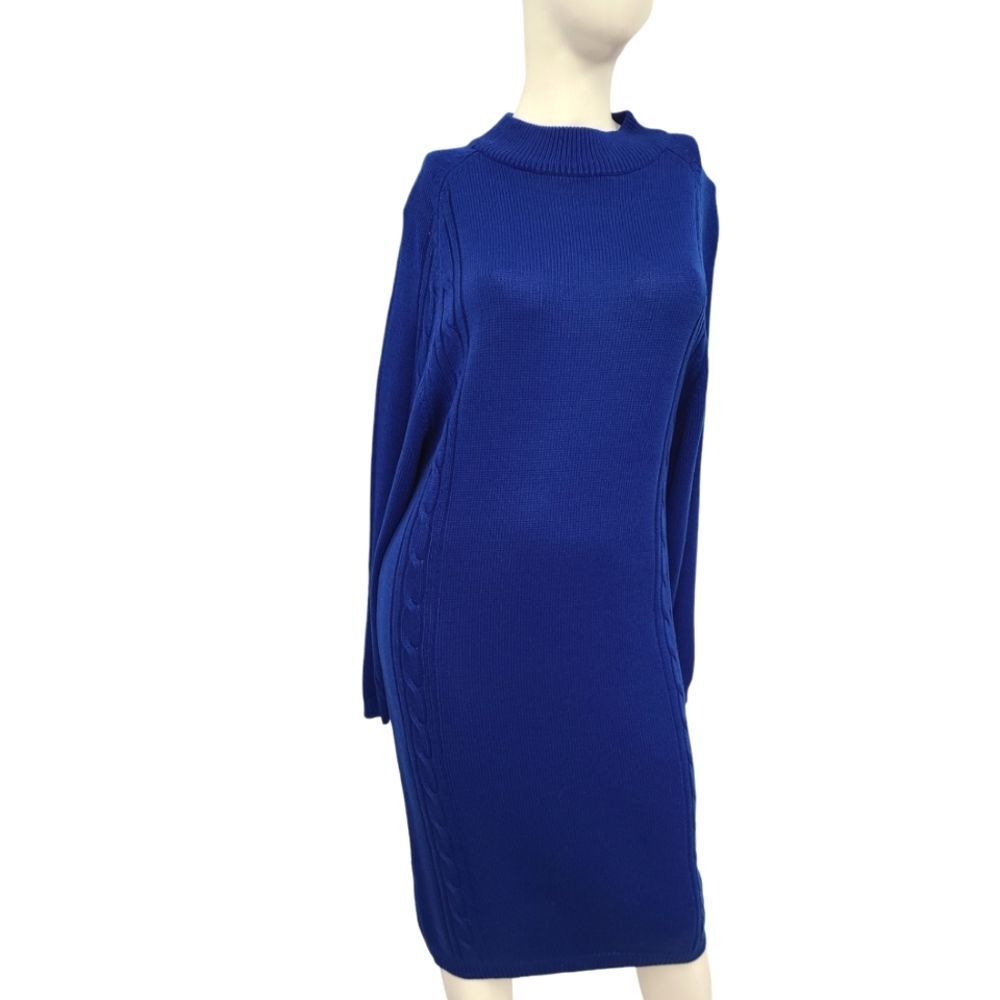 Yarnworks Cobalt Blue Sweater Dress size Small